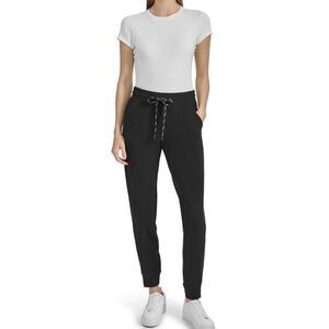 Andrew Marc Black Puff Knit Joggers XXL